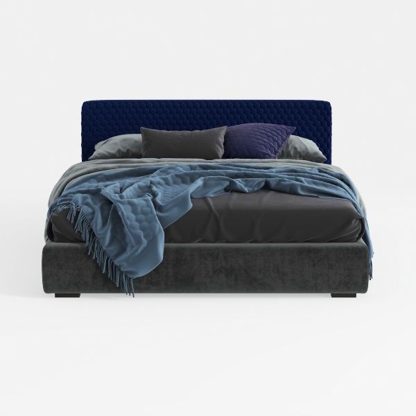 Atlin Designs Upholstered Queen Tufted Panel Bed i