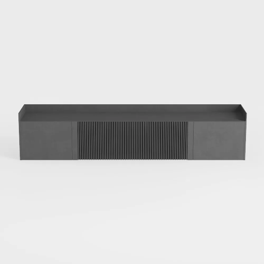 Sideboard Storage Cabinet Curved Design Accent