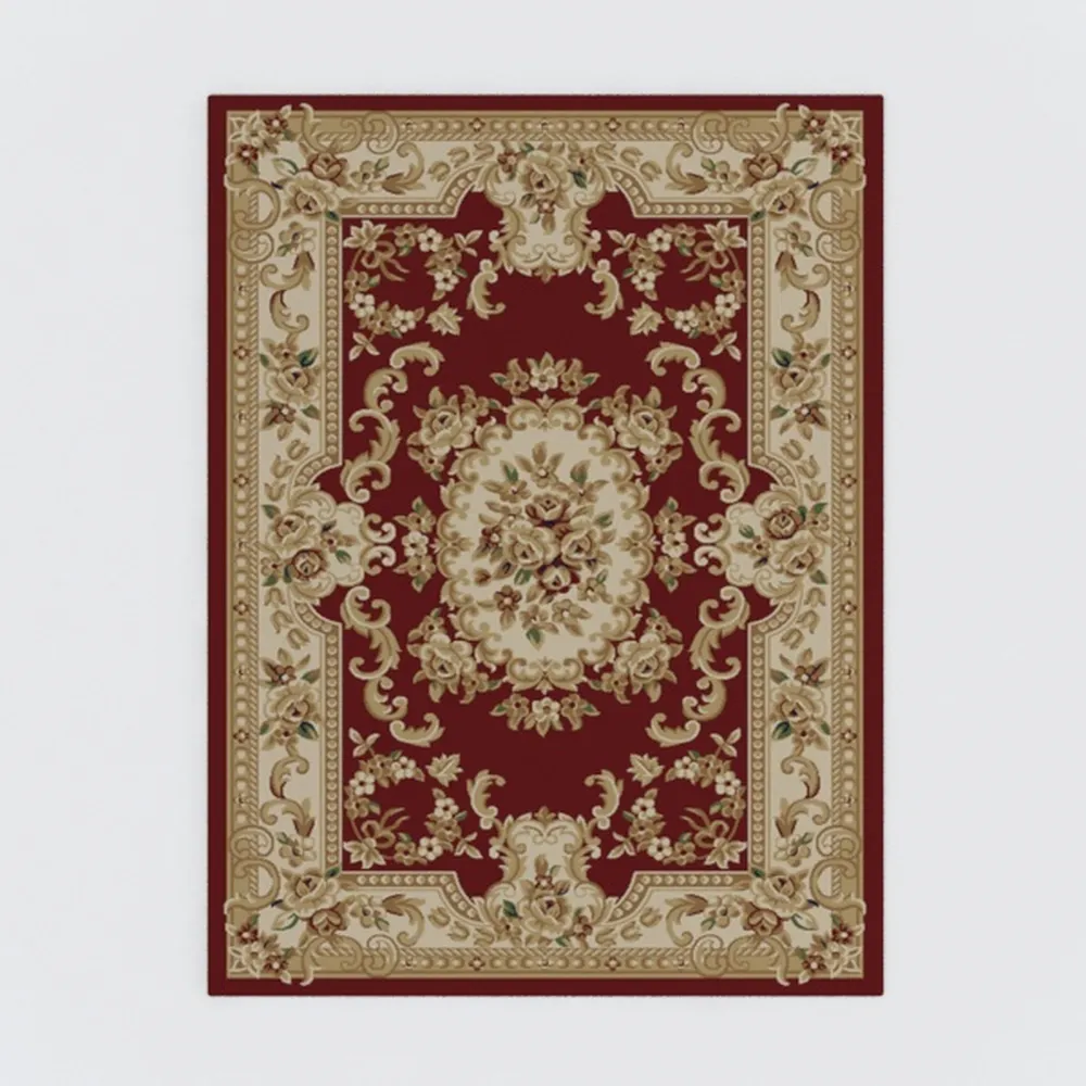 Well Woven Barclay Medallion Kashan Red Traditional Area Rug (5'3" x 7'3")