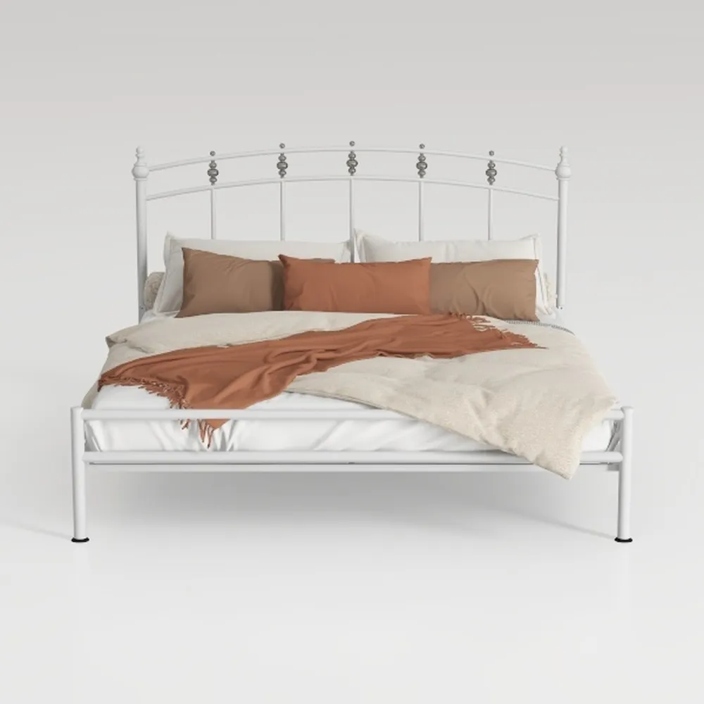 Metal Platform Full Bed Frame with Headboard