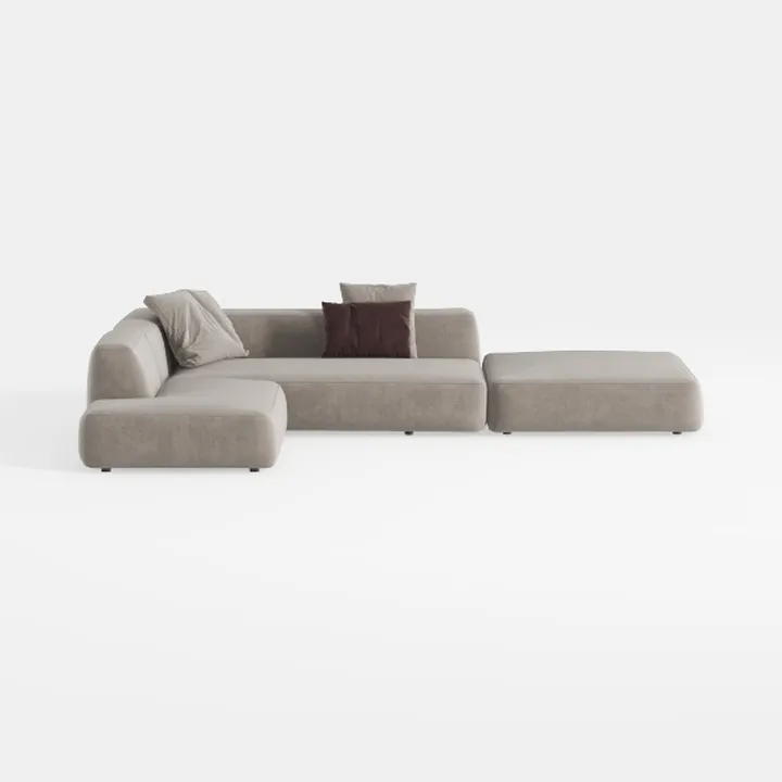 106" Cloud Sectional Couch with Chaise Lounge