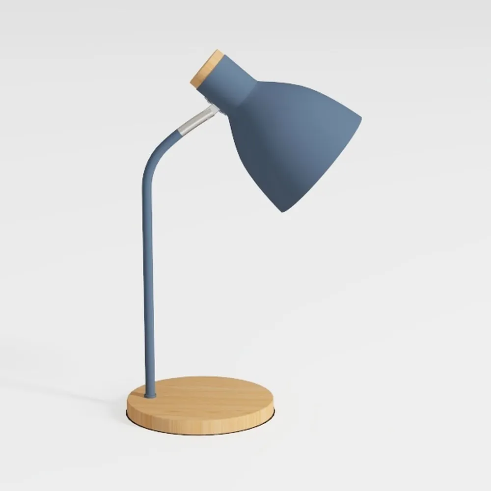 Small Wooden Desk Lamp,Adjustable tri-Color Kids
