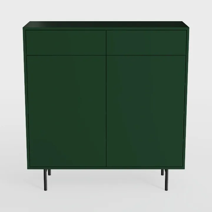 Green Metal Cabinet，Bathroom Floor Storage Cabinet