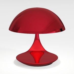 Orange Mushroom Lamp