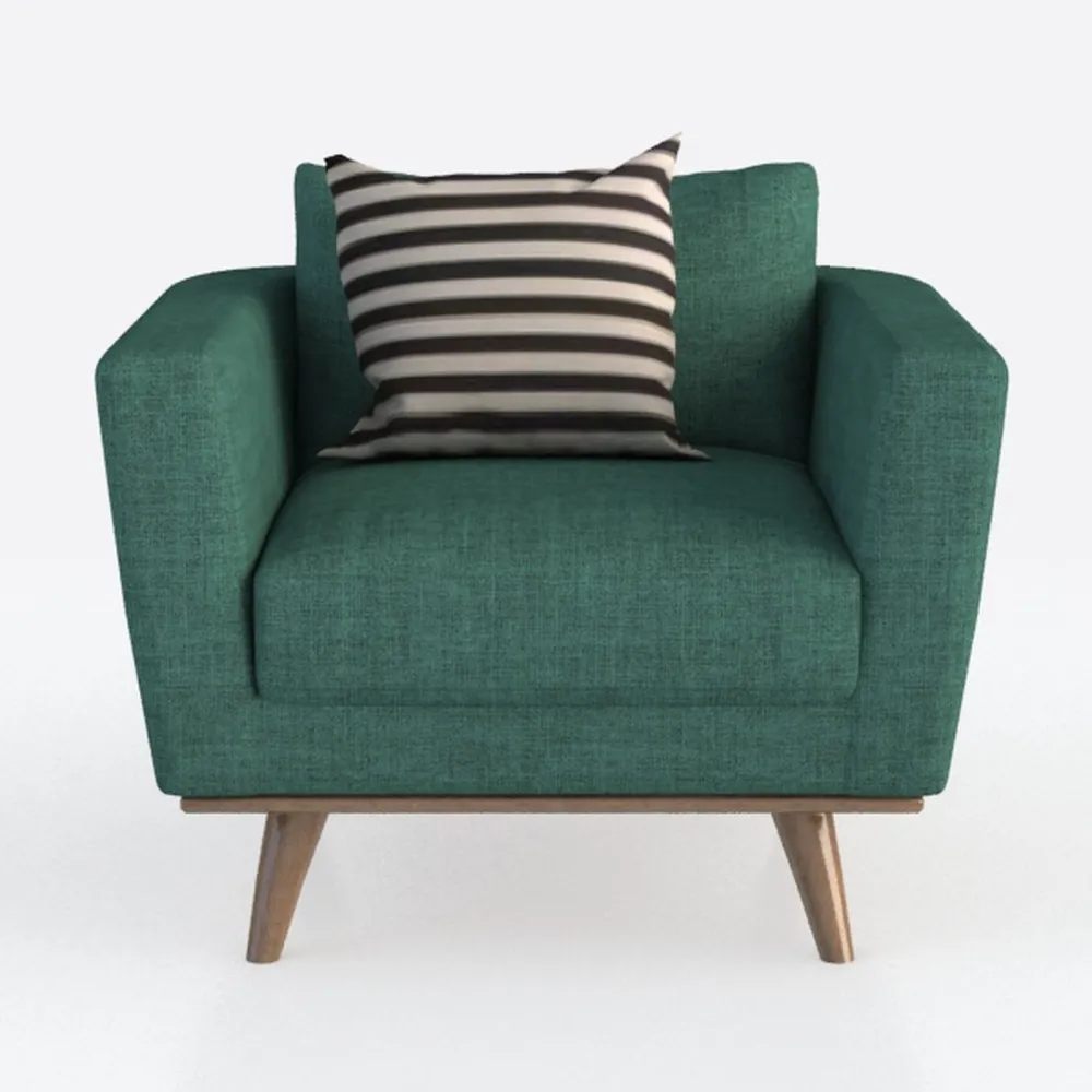 Vesgantti 38.5" Accent Chair Green, Comfy Corduroy