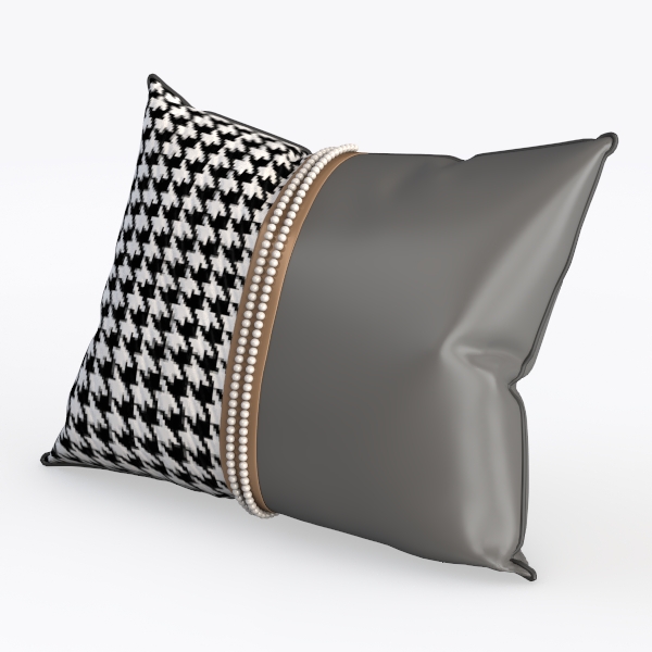 Aeckself Black White Leaves Velvet Throw Pillow