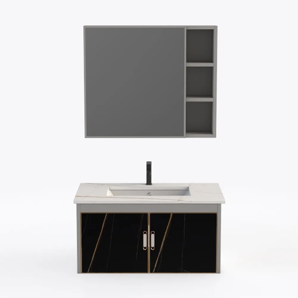 36" Floating Bathroom Vanity Set, Modern Wall