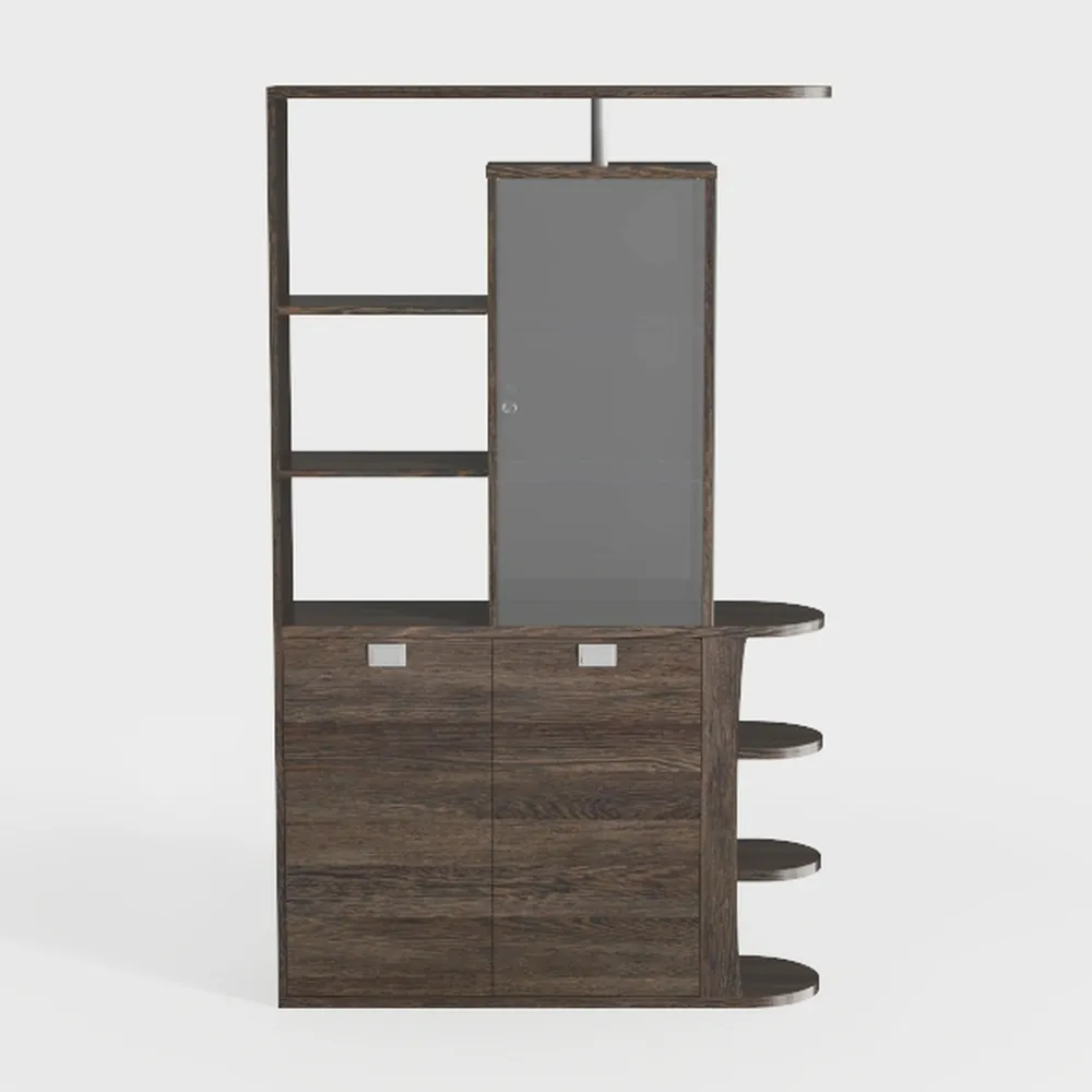 Del Mesa 11-Bottle Light Hickory Wine Rack With St