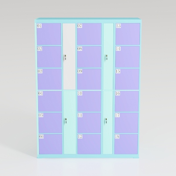 SEDETA Display Cabinet with Glass Doors, 6 Tier