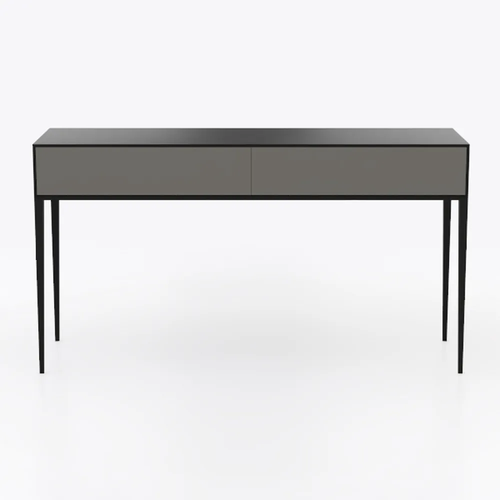 Walker Edison 2 Drawer Modern Wood and Metal Compu