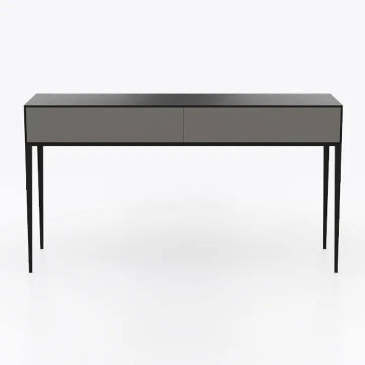 Walker Edison 2 Drawer Modern Wood and Metal Compu