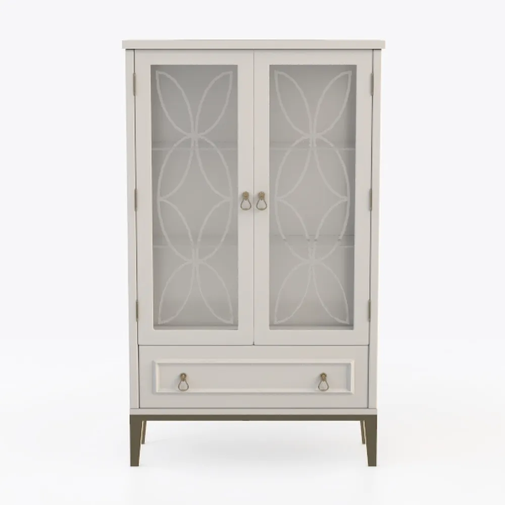 HOMCOM Farmhouse Bathroom Storage Cabinet with 4