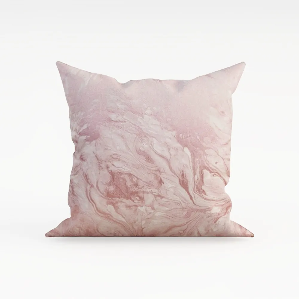 Watercolor Peony Pink Flower Pillow Covers Girly