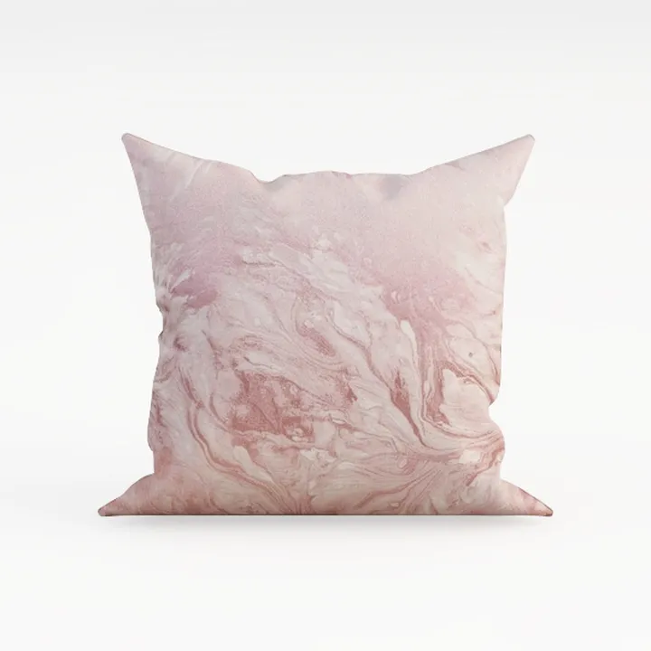Watercolor Peony Pink Flower Pillow Covers Girly