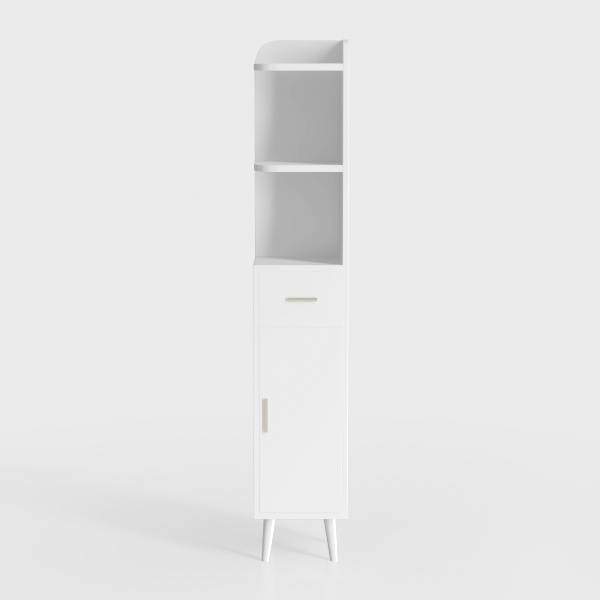Tall Bathroom Storage Cabinet with 2 Doors, 67&quot;