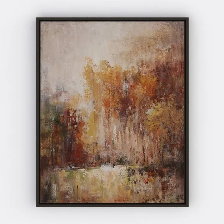 Kizbook Vintage Floral Wall Art, Moody Dark Autumn