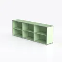 Davea_Bosse storage shelf 2OH 240cm green Left 45 Degree View