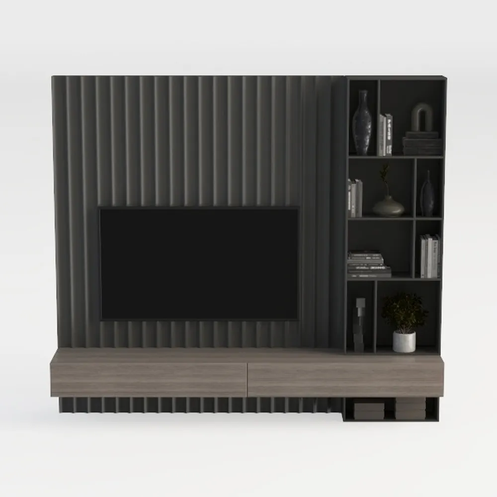 LYNSOM Storage Cabinet with Doors, Set of 3,