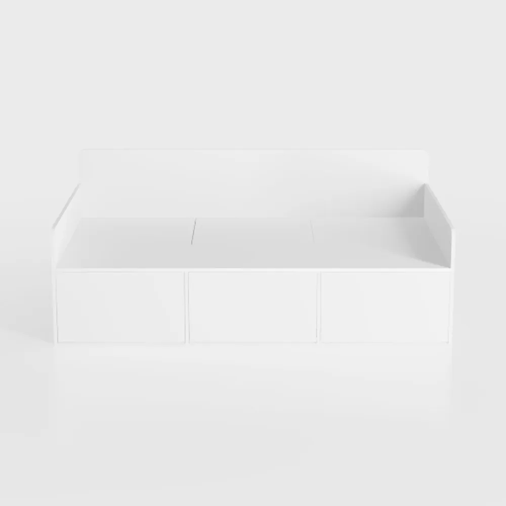 Twin Daybed with Trundle, Modern Wood Daybed with 