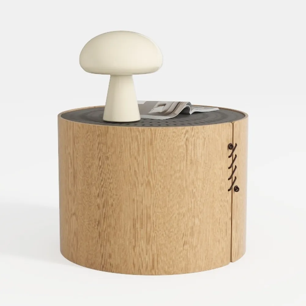 Fluted Buffet Sideboard Cabinet with Tambour