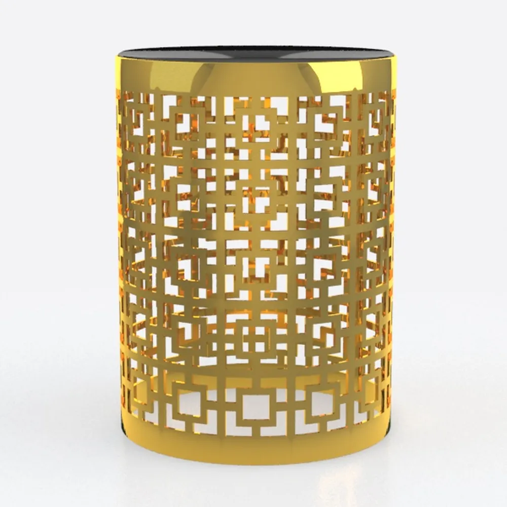 Glitzhome Outdoor Side Table Set of 2, Decorative