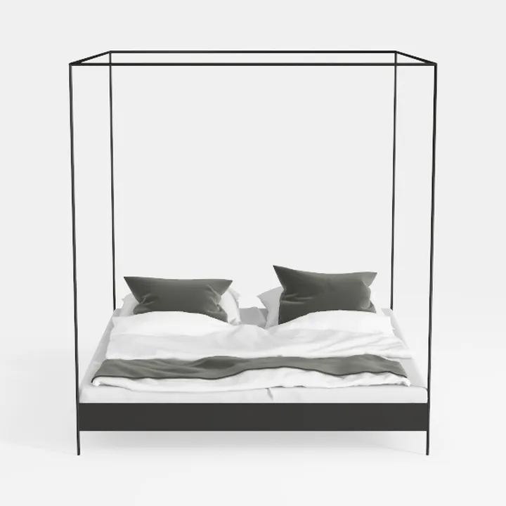 SHA CERLIN Canopy Bed Frame Full Size/Mattress