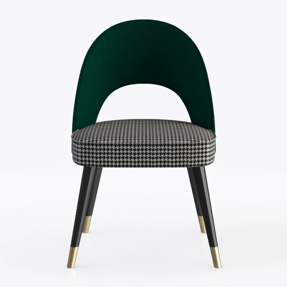 HKYH Velvet Dining Chairs Set of 2 Velvet