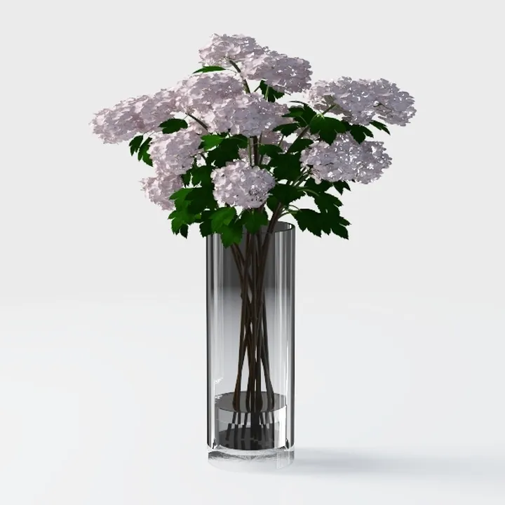 Hollyone Artificial Eucalyptus Stems in Glass Vase