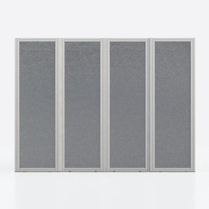 Modern Minimalist Metal Glass Partition Room Divider 3D Model