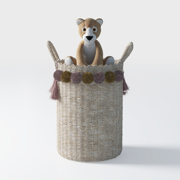 9&quot; Textured Vase with Linear Stripe, Rustic