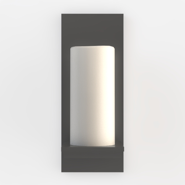 Pillar Candle Large Sconce Charcoal