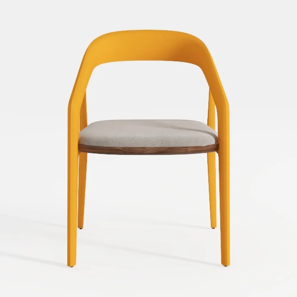 We're it, Nola Wood Frame Modern Side Chair with U