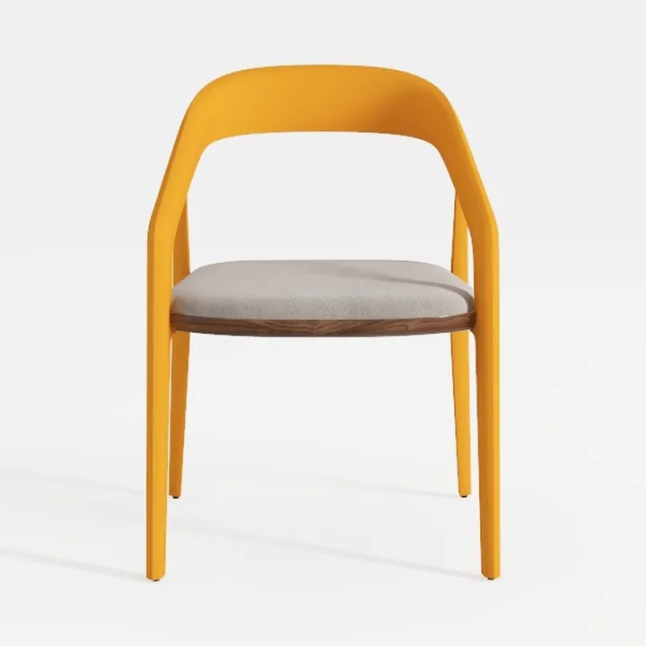 We're it, Nola Wood Frame Modern Side Chair with U