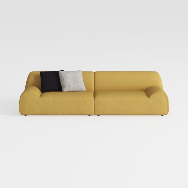 TEKAMON 128&quot; Modular Sofa Couch with Seat