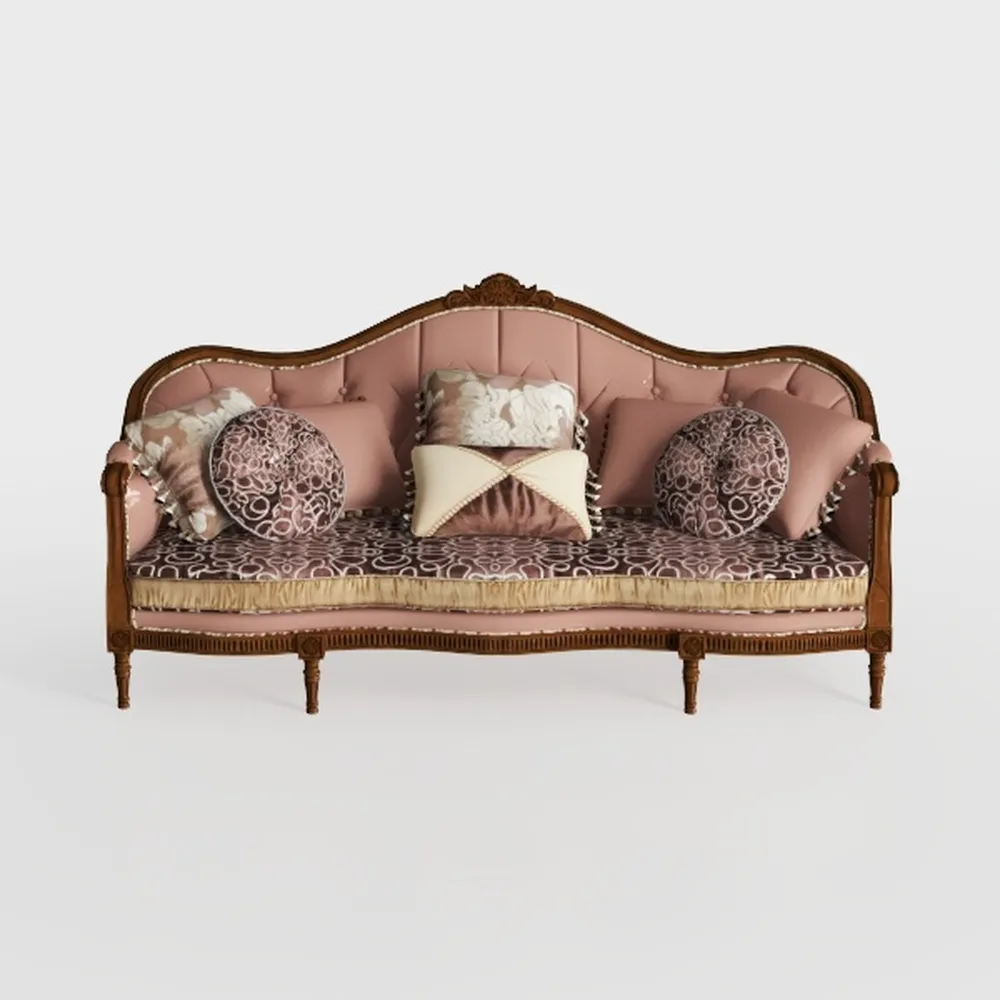 Acme Mehadi Upholstery Rolled Arm Loveseat with Qu