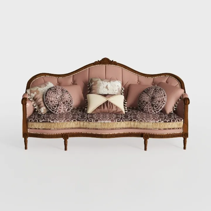 Acme Mehadi Upholstery Rolled Arm Loveseat with Qu