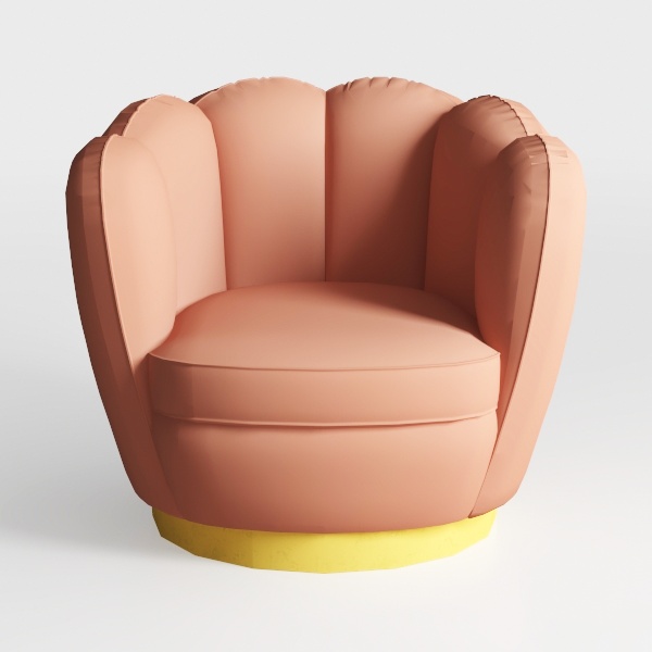 360° Swivel Accent Chair, Mid-Century Modern