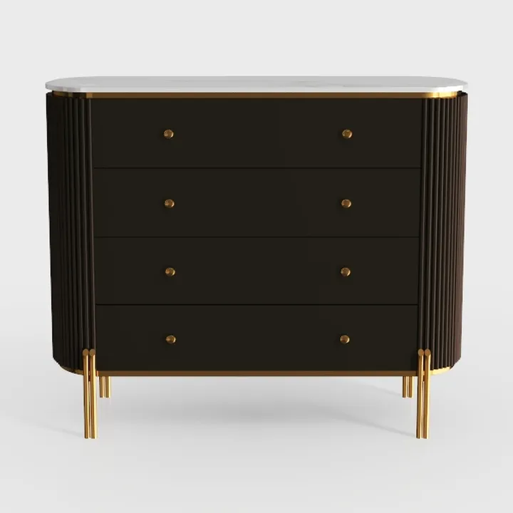 LAZZO 3 Drawer Dresser, Wood Dresser Tall with