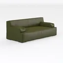 L Shaped Modular Sofa Bed with Cylindrical Right 45 Degree View