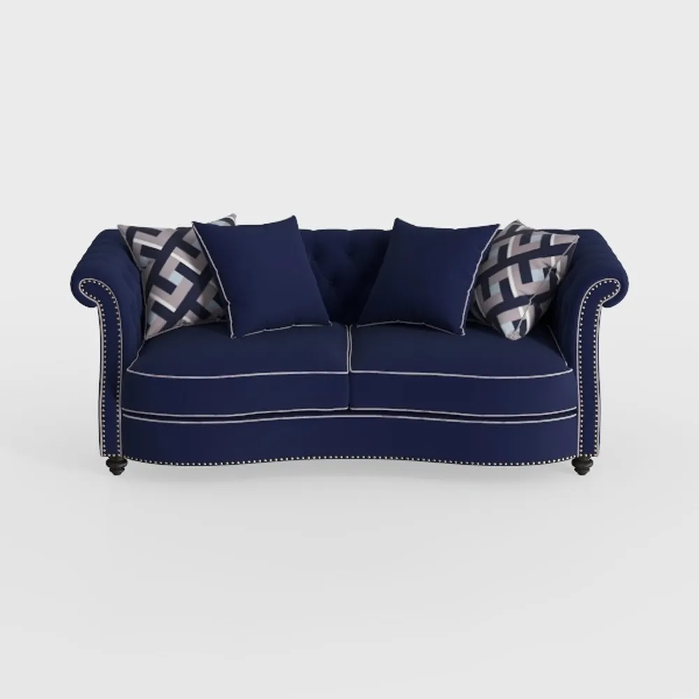 Large Sofa, Velvet Sofa Three-seat Sofa Classic
