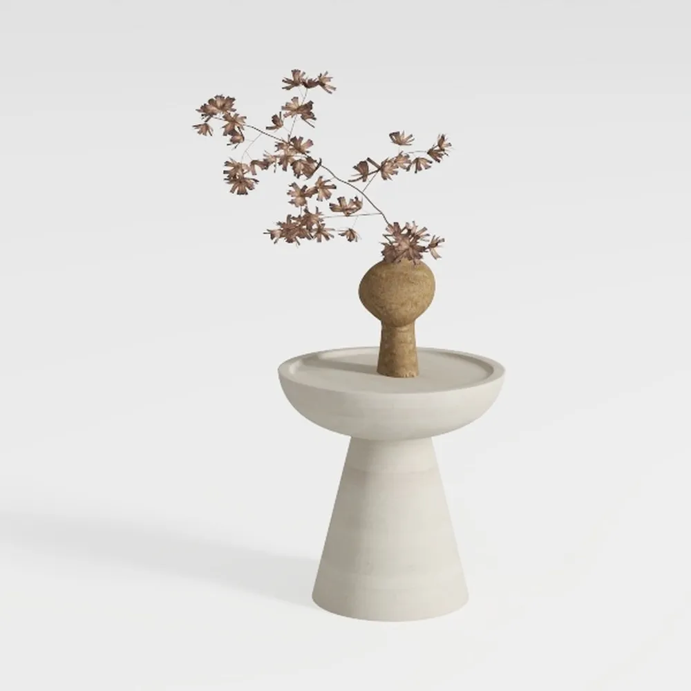 Round Side Table, Small Drink Table for Small