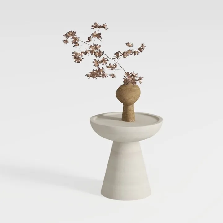 Round Side Table, Small Drink Table for Small