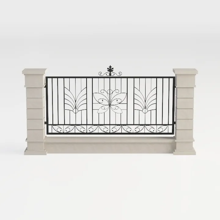 wrought iron fence-Cozy Garden Fences & Gates