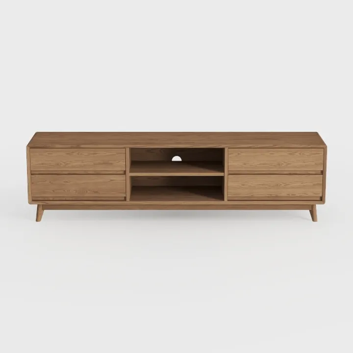OKD TV Stand for 75+ Inch TV, Mid Century Modern 