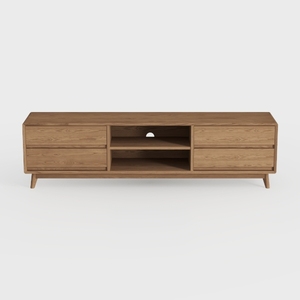 OKD TV Stand for 75+ Inch TV, Mid Century Modern 