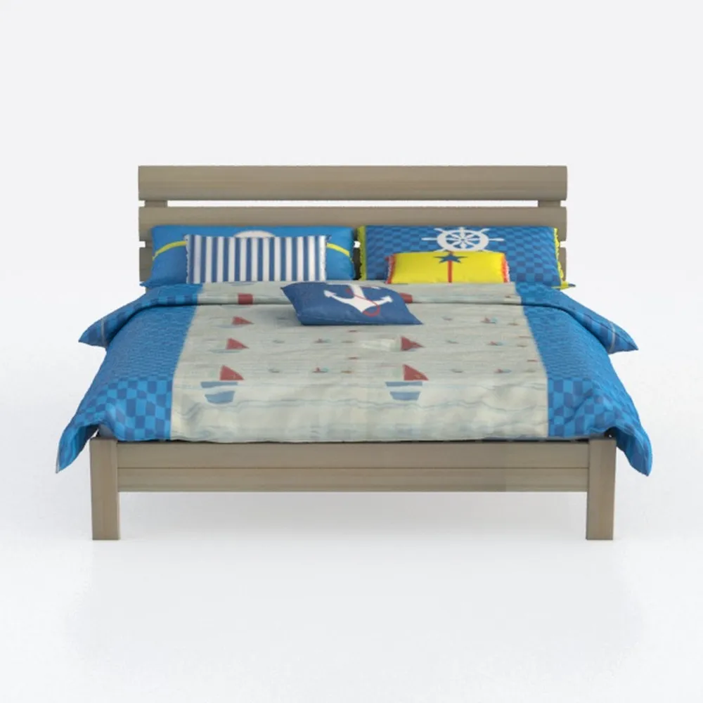 FurnitureR Letto Singolo in Metallo con Luce LED, Moderno per Ragazzi, con Rete a Doghe, per Camera da Letto o Camera degli Ospiti, 90 x 190 cm, Blu