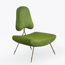 Sofa Creative Tongue Shape Living Room Single Sofa Right 45 Degree View
