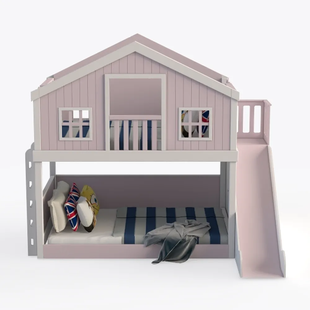 Harper & Bright Designs House Bunk Beds Twin Over 