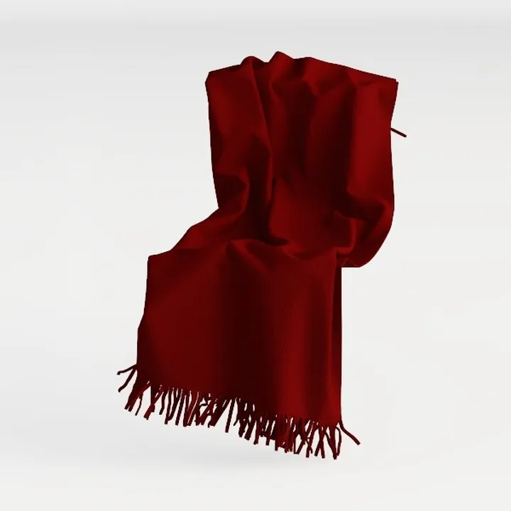 blanket-Crimson Elegance