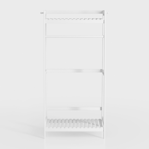 3 Tier End Table with Storage and Fast Charging